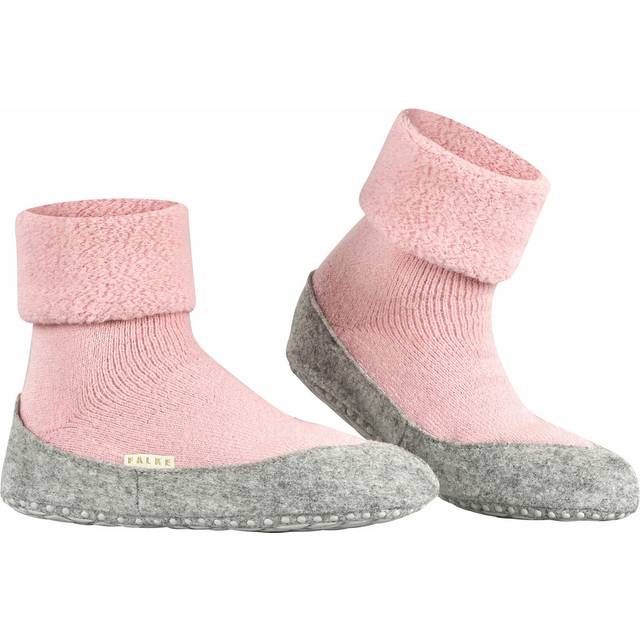 1 Pair Pink CosyShoe Slipper House Socks Ladies 7-8 Ladies - Falke