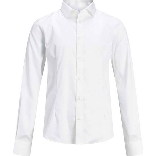 Jack & Jones Jprparma tröja för pojkar L/S Jr STS, Vit (vitvit), 128