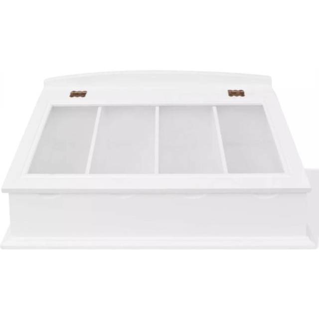 Besticklåda MDF vit barockstil