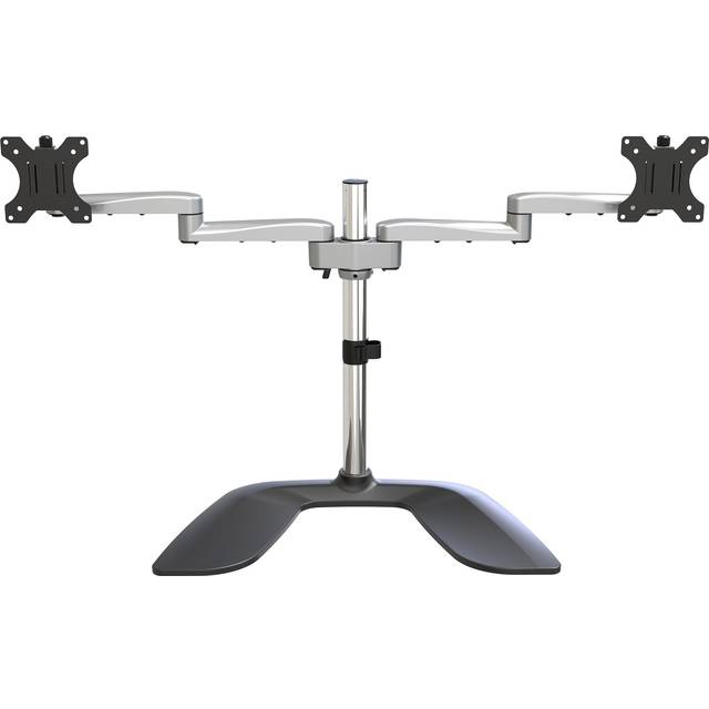 StarTech.com ARMDUALSS Dual monitorstativ – länkarm – justerbar höjd – för VESA-skärmar upp till 32 tum – stål och aluminium