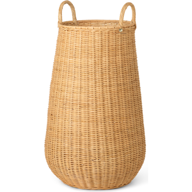 Ferm Living - Braided Laundry Basket - natur/H x Ø 80x42cm/handgeflochten - nature (80.0 x &#8960;42.0cm)