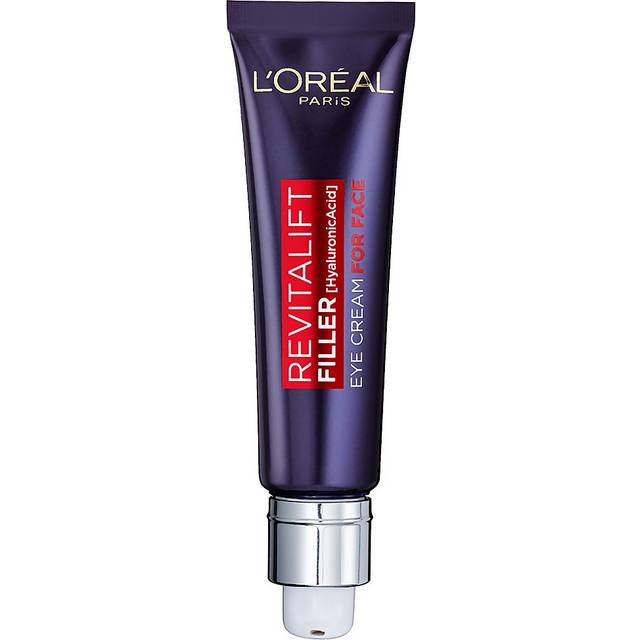 L'Oréal Paris, ögonkräm utan parfym, återfuktar huden och reducerar rynkor i hela ansiktet, Revitalift Filler, 30 ml