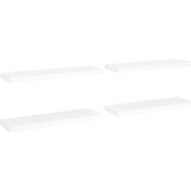 Floating Wall Shelves 4 pcs Grey 80x23.5x3.8 cm mdf Vidaxl