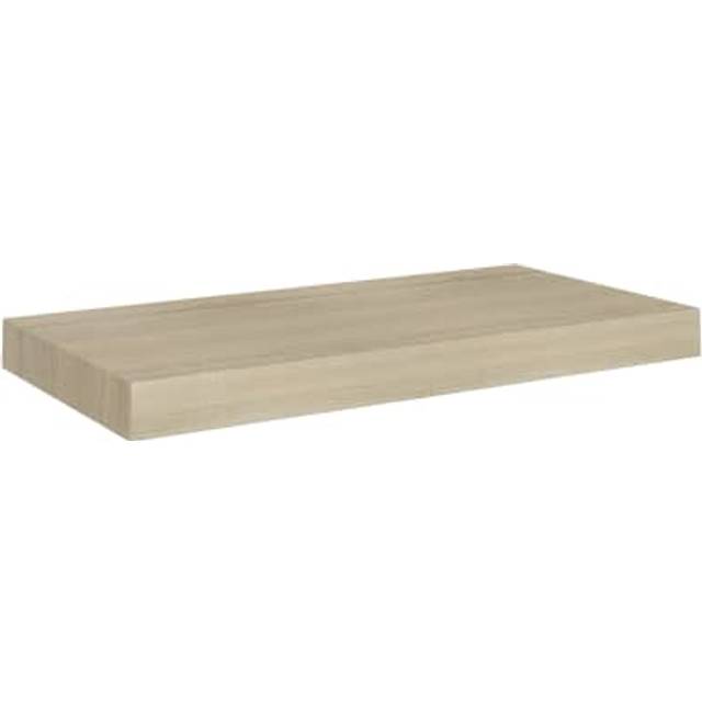 vidaXL Svävande vägghylla grå högglans 50x23x3,8 cm MDF