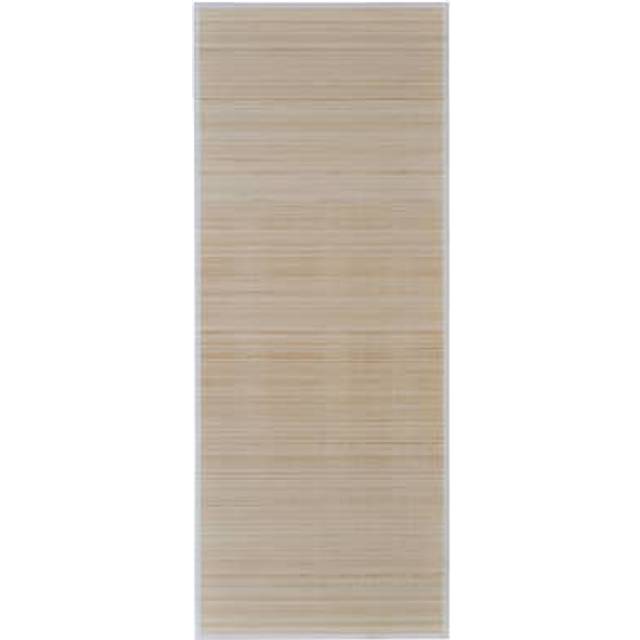 vidaXL Rectangular Natural Bamboo Rug 150 x 200 cm - Beige