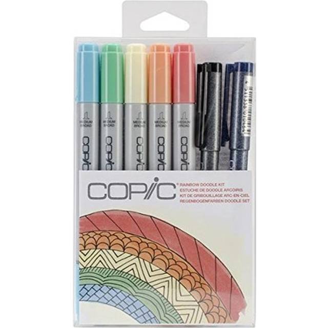Copic Doodle Kit, Rainbow, Set of 7, Multi