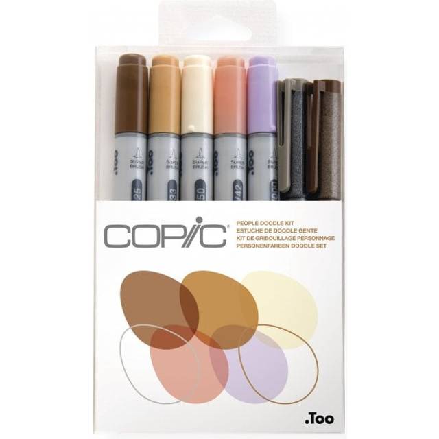 Copic Doodle Kit, People, Set of 7, Multi