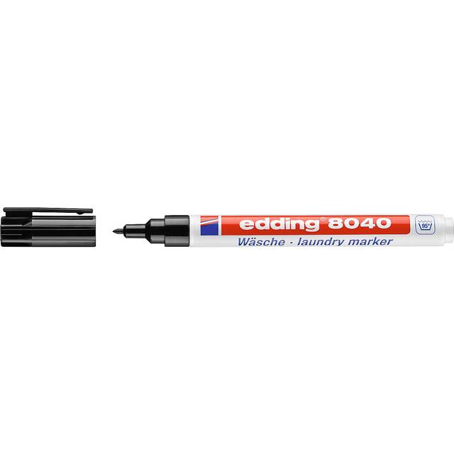Tvättmärkpenna permanent 1.0mm | Edding 8040 | svart
