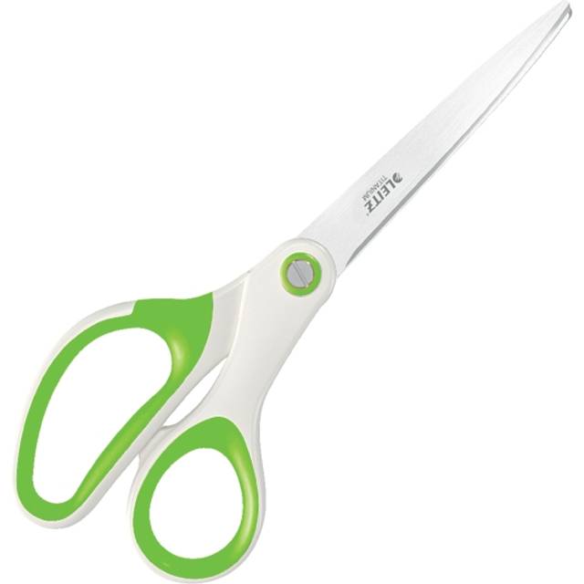 Leitz WOW Titanium Scissors 5319 Stainless Steel White, Black 205 mm