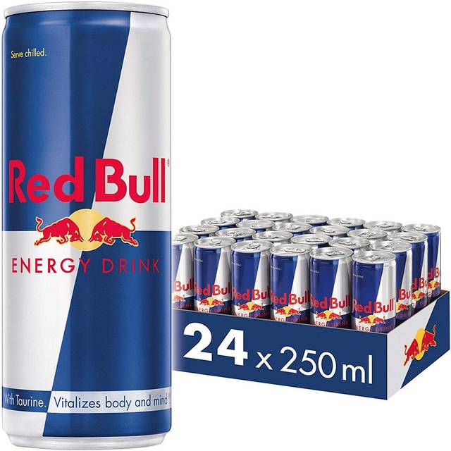 Red bull energy drink cans sports beverage with caffeine 12 pack (12 x 250ml)