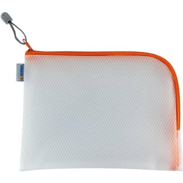 20009 Zip Toiletry Bag A5, transparent (26 x 20 cm) small zippered travel pouch for cosmetics, liquids, make-up, toothbrush, clear cosmetic bag with