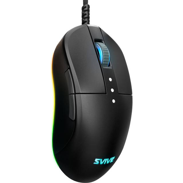 Alpha K22 Premium Gaming Mus - USB - RGB - Medium - Svart