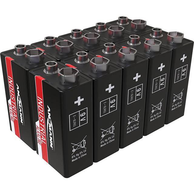Ansmann 1505-0001 9V PP3 E Industrial Alkaline (Box 10)