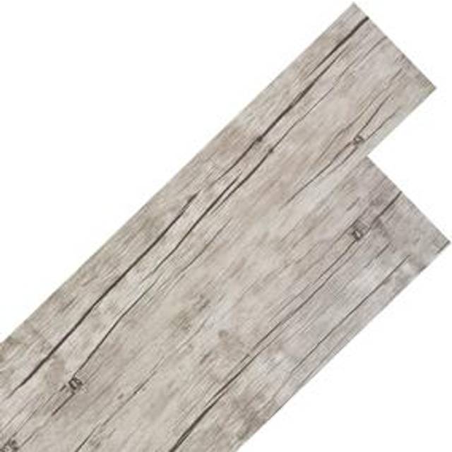 vidaXL Self-adhesive PVC Flooring Planks 5.02 m 2 mm Oak Washed, Grey
