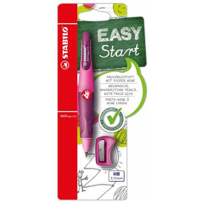 STABILO EASYergo 3.15 Right Handed Pencil - PNK/LLC