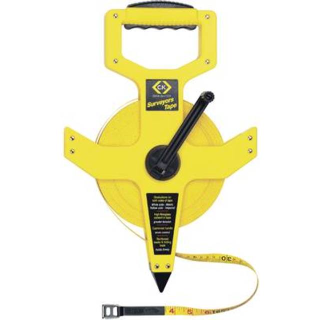 C.K Wind-up Surveyor Hand Held Measuring Tape - 50 Meters