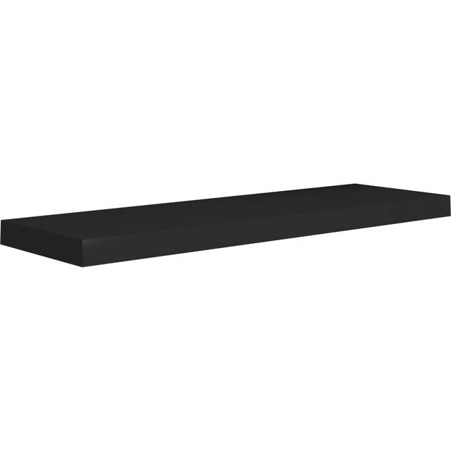 vidaXL Floating Wall Shelf High Gloss Grey 80x23.5x3.8 cm MDF