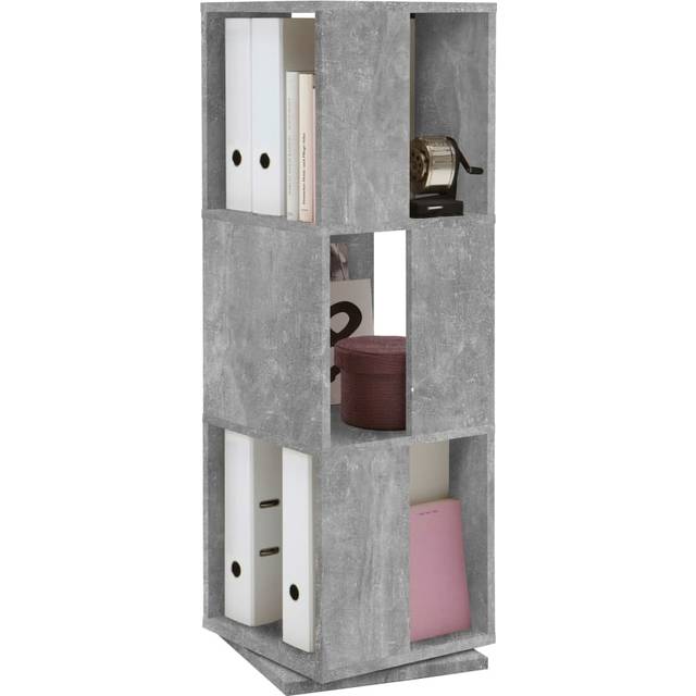 FMD Roterbart dokumentskåp öppet 34x34x108 cm betong
