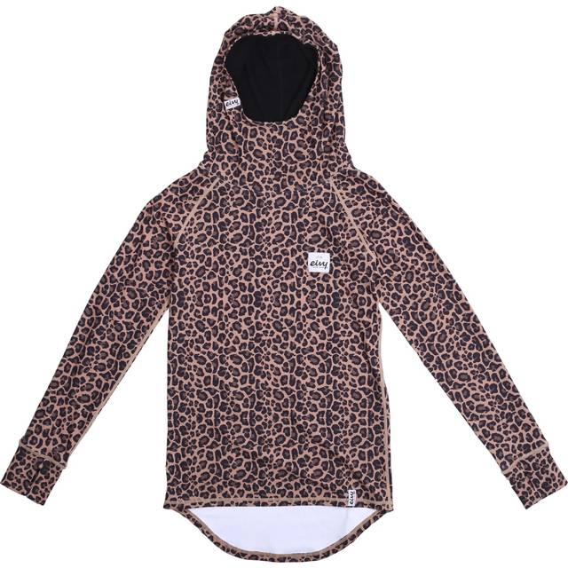 Icecold Hood Top W Leopard (S) - Brun (S)