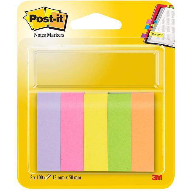Post-it Page Markers Assorted (500 Pack) 670-5