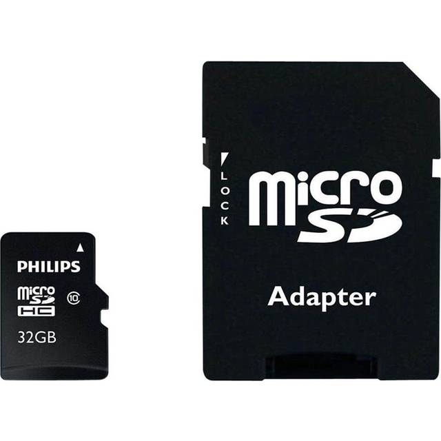Philips FM32MP45B - Flashhukommelseskort (microSDHC til SD adapter inkluderet) - 32 GB - Class 10 - microSDHC UHS-I
