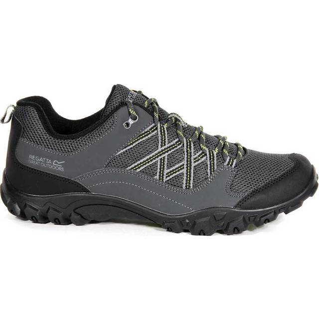 Regatta Men's Lightweight Edgepoint III Waterproof Walking Shoes Briar Lime Punch, Size: UK 8 - Grey