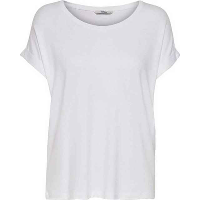 Women's T-shirt Only Moster manches courtes col rond - Blanc - S