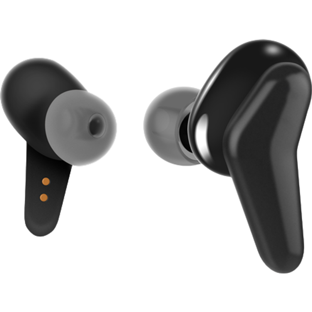 STREETZ Trådlösa in-ear hörlurar med laddningsetui, TWS, BT 5 - Svart