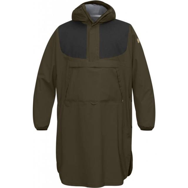 Fjällräven Lappland Eco-Shell Poncho Mörk oliv L/XL