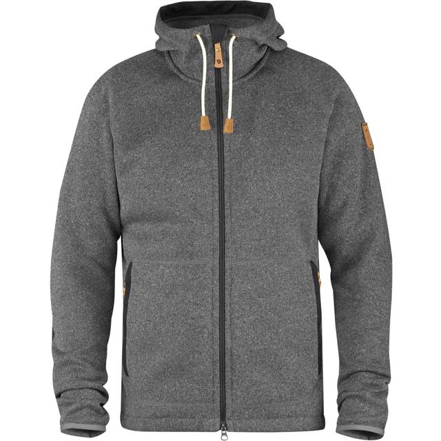 FJÄLLRÄVEN herr Övik fleece pullover Grau (Dark Grey 030) Large