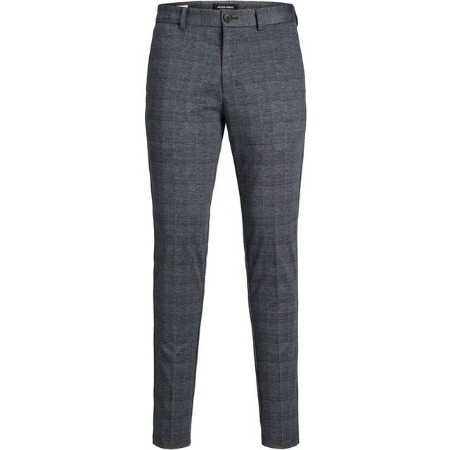 JACK & JONES Chino byxor slim fit chinos byxor, mörkgrå, 28W / 32L