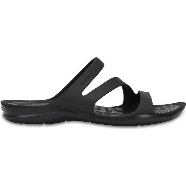 Crocs Swiftwater Sandal W dam Sandaler, Black/Black, 36/37 EU