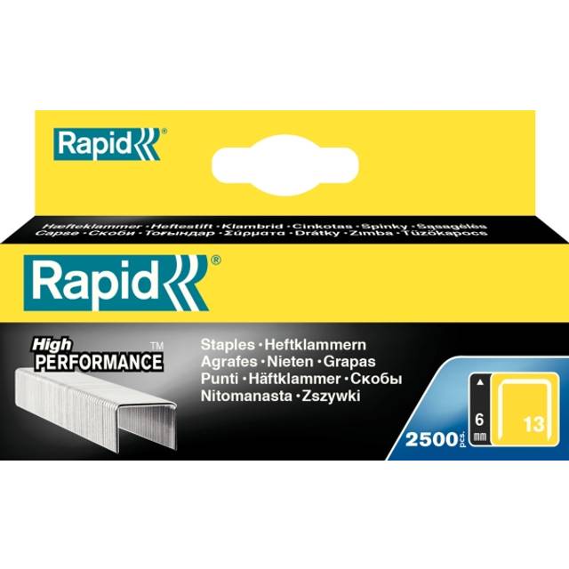 13/6MM (Pack-2500) Galvanised Staples