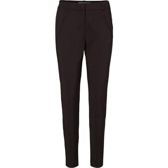 Ankle Grazer Peg Trousers - Black - S / L30