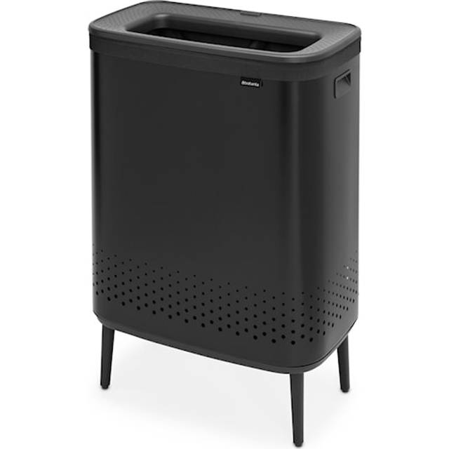 Brabantia Bo Hi Laundry Bin - 2 x 45L - Matt Black