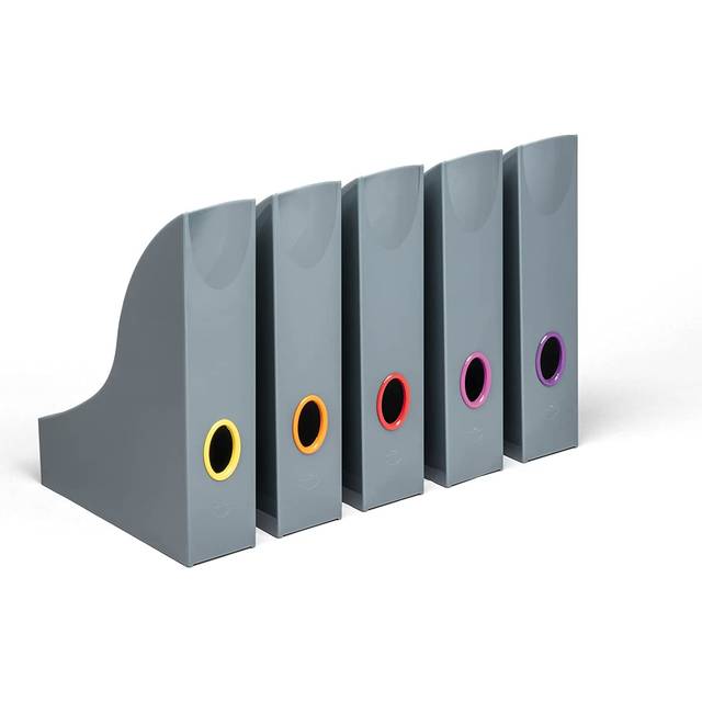 DURABLE Magazine File Polystyrene A4 Assorted Pack of 5