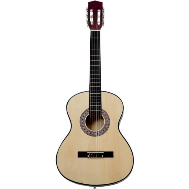vidaXL Classical Guitar for Beginner Blue 4/4 39" Basswood - blue