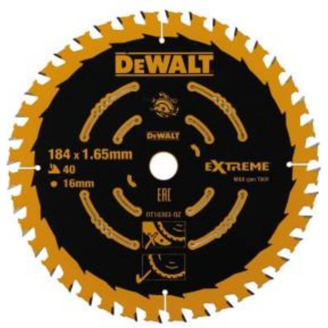 DeWalt Elite Extreme Framing Circular Saw Blades 184mm 40T 16mm