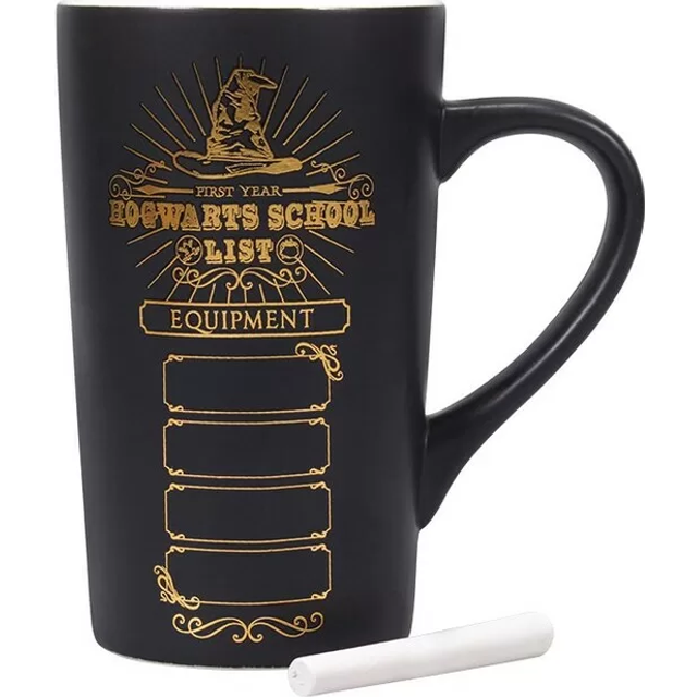 Harry Potter - School List Chalk Maxi - Mug - black - Onesize - Ceramic