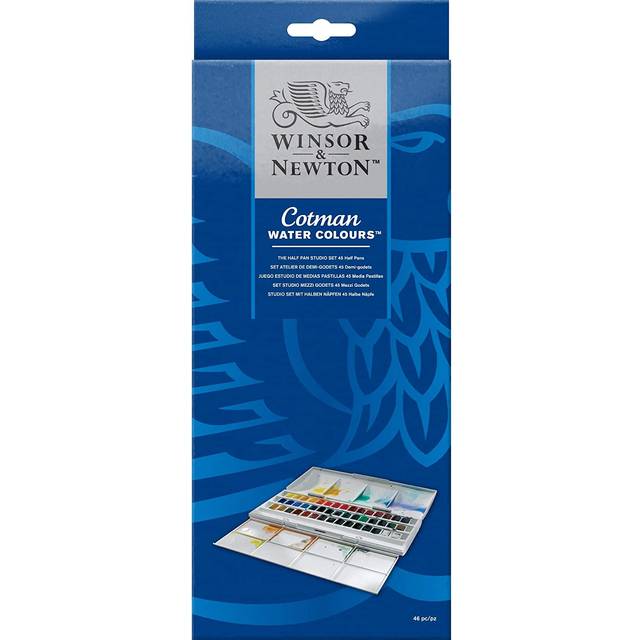 Winsor and Newton Cotman Half Pan Set 45 Colours - Winsor & Newton