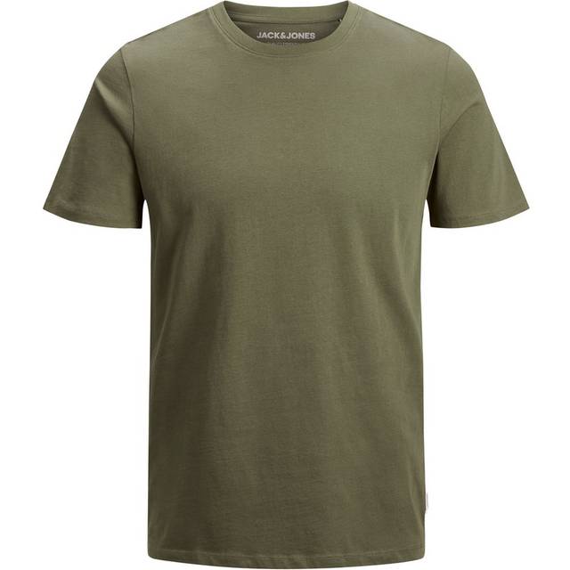 JACK & JONES Jjeorganic Basic Tee Ss O-neck Noos herr T-tröja, Grön (Olive Night detalj: Slim), XL