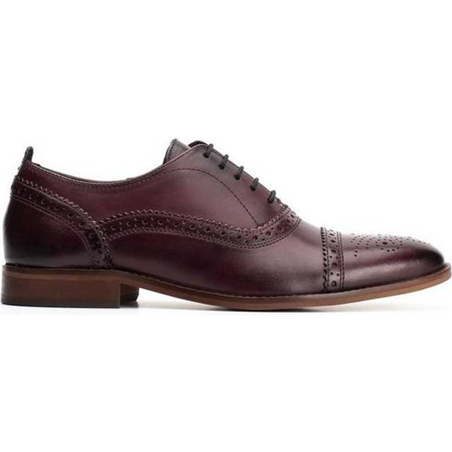 Base London Mens Cast Washed Lace Up Leather Oxford Shoes UK Size 6 (EU 40)