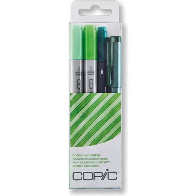 Copic Doodle Pack, Green, Set of 4, Green