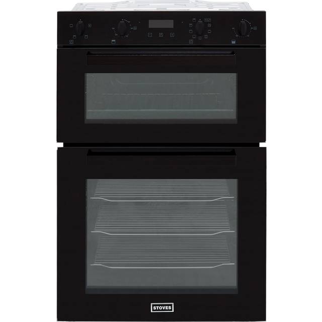 Stoves BI902MFCTBLK 90cm Built In Electric Double Oven 444410217 Black