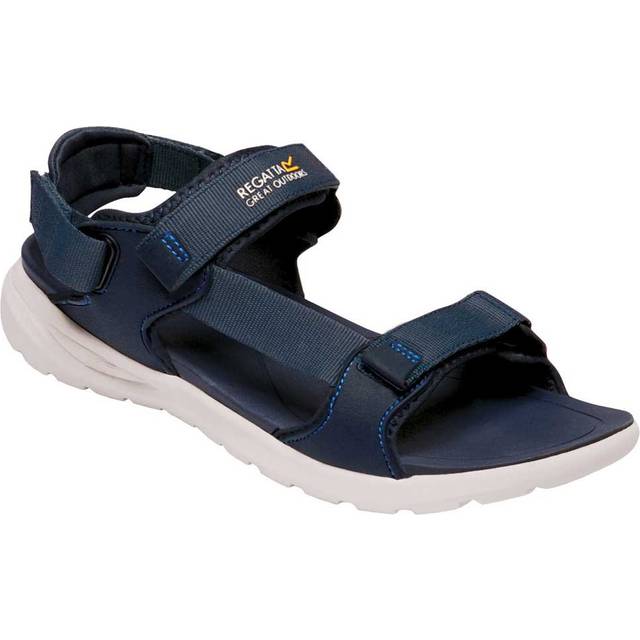 Regatta herr marin nät 3 poäng justering avtagbar häl rem stötdämpande Eva fotbädd sandaler sportsandal, Mörk denim marinblå - 40 EU