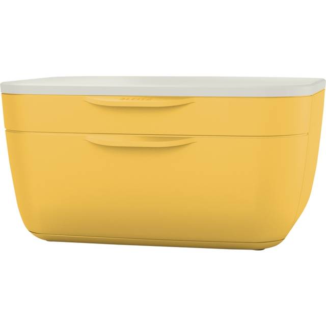Leitz Cosy Drawer Cabinet 2 Drawers (1 Small and 1 Large), Warm Yellow