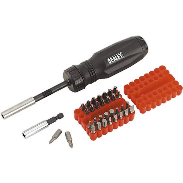 Sealey Gearless Ratchet Screwdriver Set 34 Piece