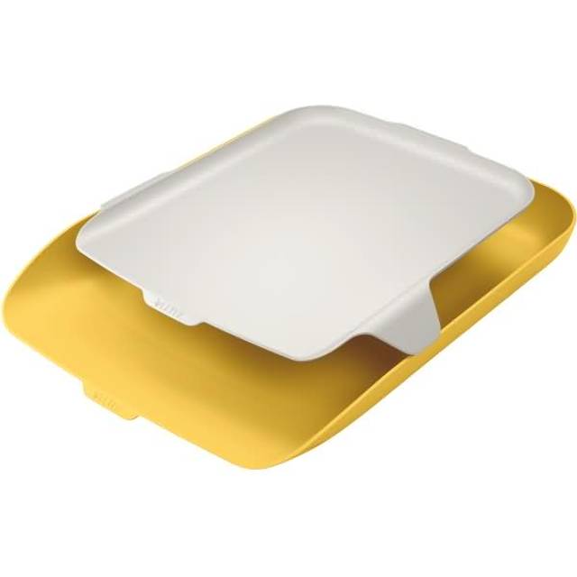 Leitz Cosy Letter Tray with Desk Organiser A4, Warm Yellow