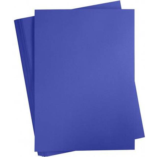 Färgad kartong - A2 - 420 x 600 mm - 180 g - Kungsblå - 100 ark