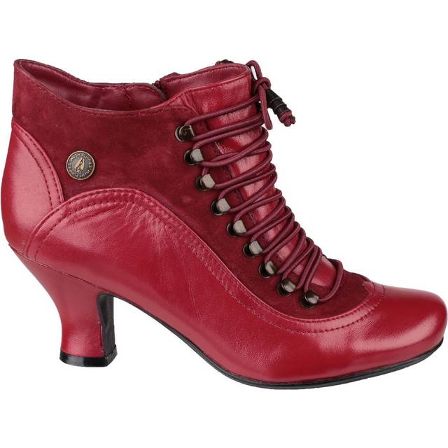 Hush Puppies Vivianna Heeled Boot Red UK 5 Colour: Red, Size: UK 5